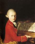 unknow artist, Wolfang Amadeus Mozart (aged 14) in Verona